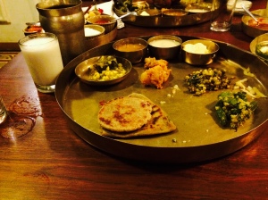 thali with food
